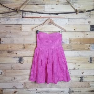 Pink Polka Dot Sun Dress Coverup Sz Large